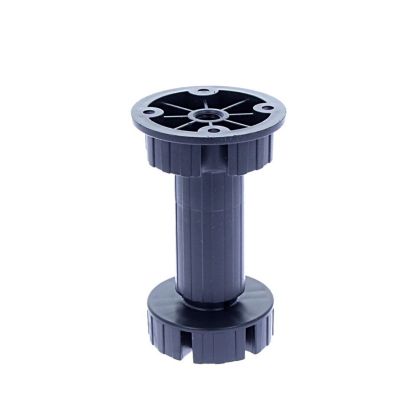 Picior bucatarie Italia reglabil din plastic H150, negru (30 buc)