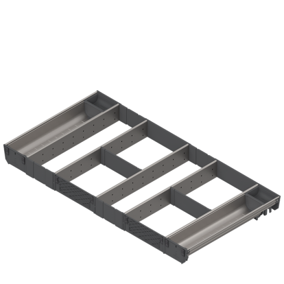 Set organizator sertar ORGA-LINE ZSI.90VUI4, gri inchis