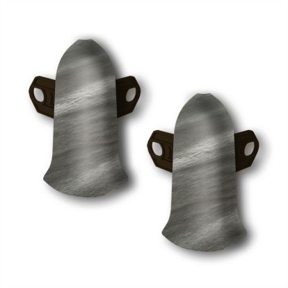 COLTAR EXTERIOR PLINTA PVC STEJAR CENUSIU KN5210, 2 BUC/SET