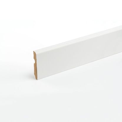 PLINTA MDF ALB A80-001, 2.43 M X 80 MM