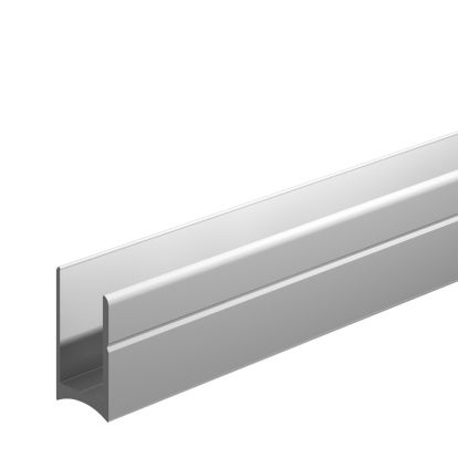 Profil din aluminiu compartimentare compact HPL 12 mm tip U, 2.5 ml, inox