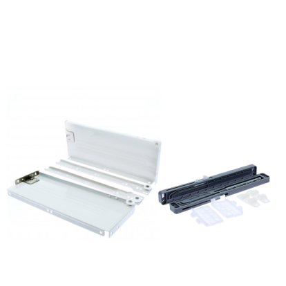 Set sertar metalic cu amortizor HDD H118 L500, alb