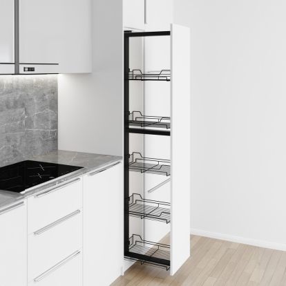 Coloana glisanta Premium Konig Omega cu 5 cosuri, corp 300 mm, antracit