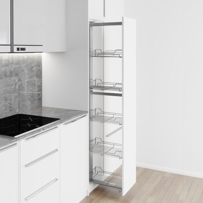 Coloana glisanta Premium Konig Omega cu 5 cosuri, corp 400 mm, crom