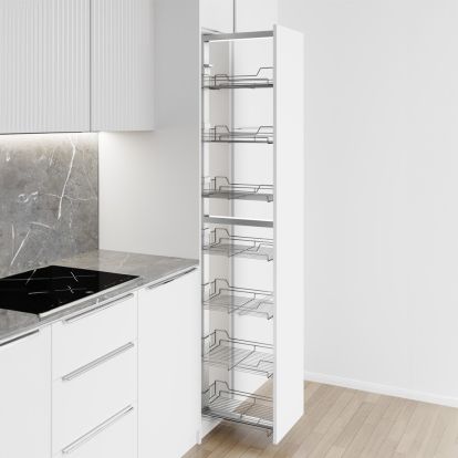 Coloana glisanta Premium Konig Calypso cu 7 cosuri, corp 300 mm, crom