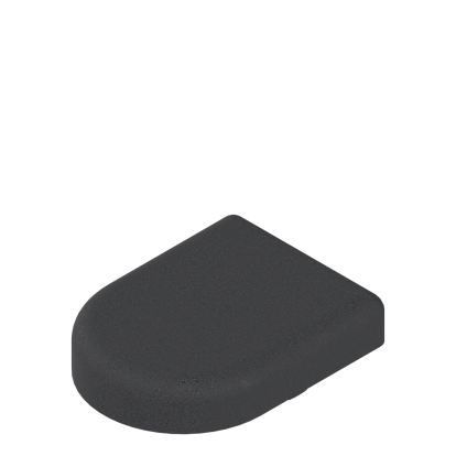 Capac balama BLUM semioval 84.4120, negru