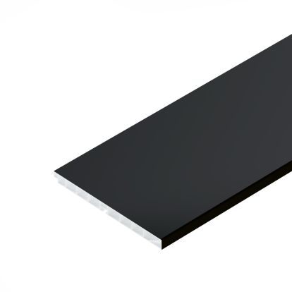 Plinta din plastic cu folie aluminiu H120, 3.9 ml, negru