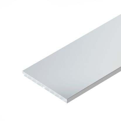 Plinta din plastic cu folie aluminiu H150, 3.9 ml, alb