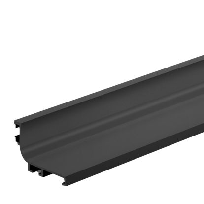 Profil din aluminiu tip L Gola orizontal 4.2 ml, negru