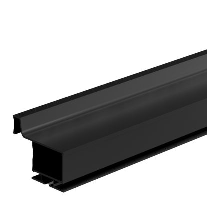 Profil din aluminiu tip L Gola vertical 4.2 ml, negru