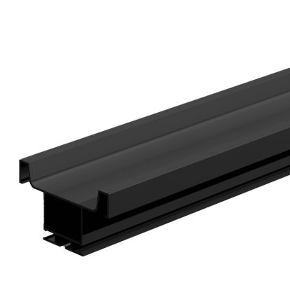 Profil din aluminiu tip U Gola vertical 4.2 ml, negru