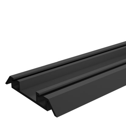 Sina aluminiu inferioara pentru sistem KLS90V/KLS85H 4 ml, negru