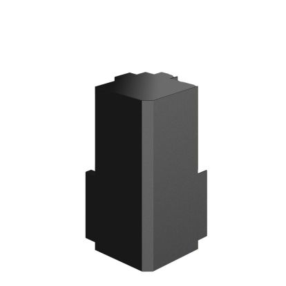 Coltar interior pentru profil negru tip L Gola orizontal