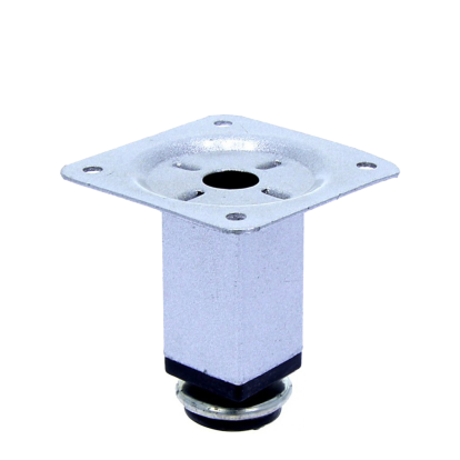 Picior sofa Artemis patrat reglabil din otel H100x25x25, satinat_1