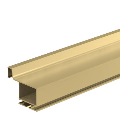 Profil din aluminiu tip L Gola vertical 4.2 ml, auriu