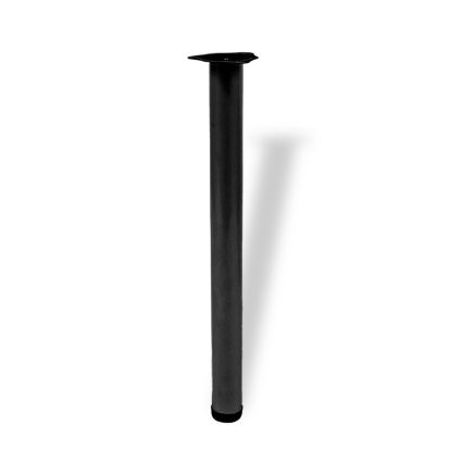 Picior masa HDD Martin rotund din otel H710xD60, negru