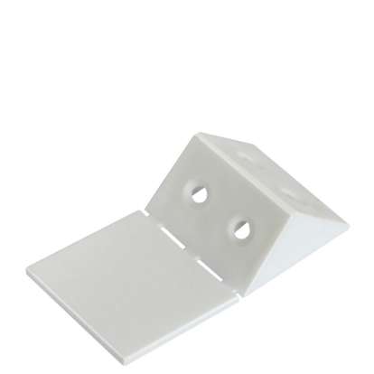 Coltar din plastic triunghiular cu capac, alb (50 buc)