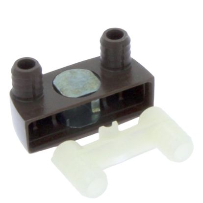 Piesa demontabil colt BLUM 40.2100, cu diblu, maro