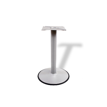 Picior masa central Thomas din otel cu baza rotunda H720XD76, satinat