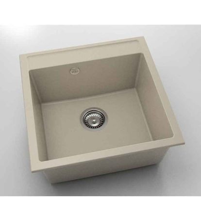 Chiuveta cu o cuva Fat Avangard 51 x 51 cm, beige 1003