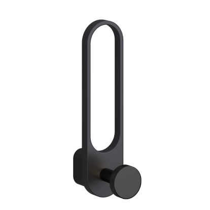 Cuier Fusion negru mat din metal