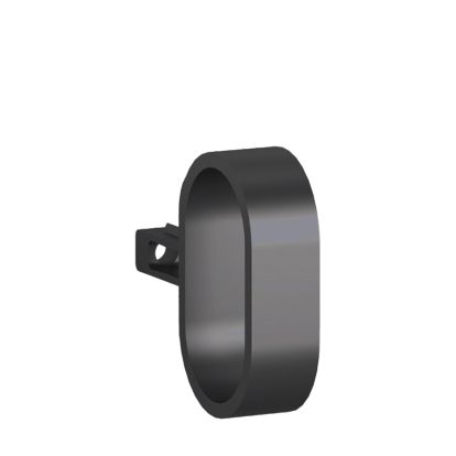 Buton din zamac Stark, negru mat