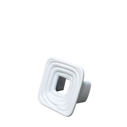 Buton din zamac Lamer Diom, alb