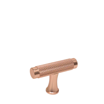 Buton din aluminiu Lamer Cedric, auriu roscat