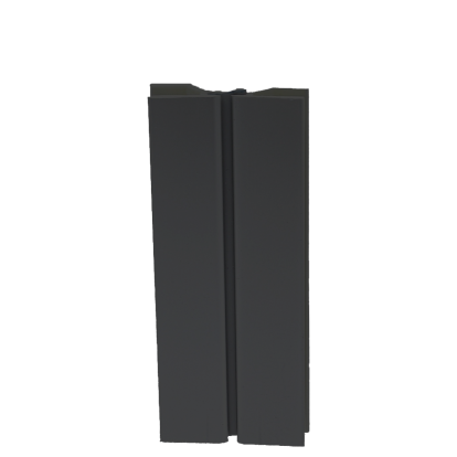 Multiangolo din plastic folie AL negru pentru plinta H120