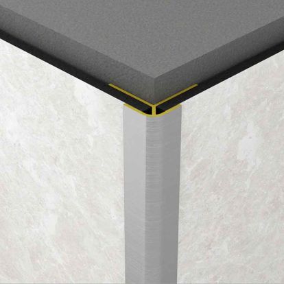 PROFIL AL COLT EXTERIOR BRONZ ROCKO TILES 2800 MM