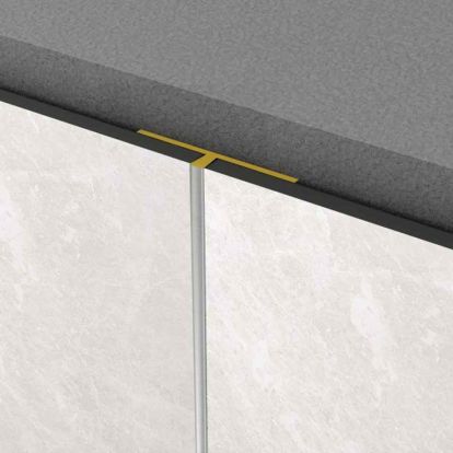 PROFIL AL TIP T BRONZ ROCKO TILES 2800 MM