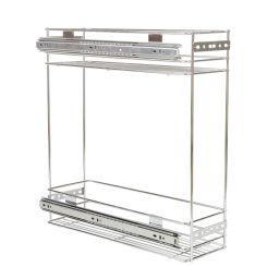 Cos Jolly Standard 150x450, culisare laterala cu glisiera cu bile, corp de 200 mm, crom