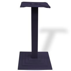 Picior masa central Leon din otel cu baza patrata din fonta H720x70x70, negru