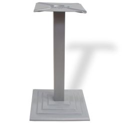 Picior masa central Leon din otel cu baza patrata din fonta H720x70x70, satinat