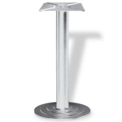 Picior masa central Thier din otel cu baza rotunda H720xD76, satinat