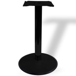 Picior masa central Thomas din otel cu baza rotunda H720XD76, negru