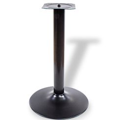 Picior masa central Tom din otel cu baza rotunda H720XD76, negru