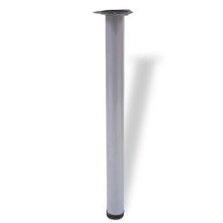 Picior masa HDD Luic rotund din otel H1100xD60, satinat