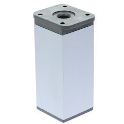 Picior patrat Piedro din aluminiu H100x40x40, satinat