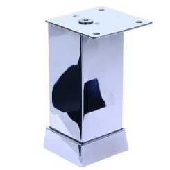 Picior patrat Uberto reglabil din aluminiu H100x40x40, crom