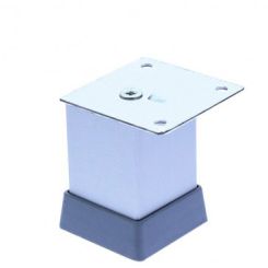 Picior patrat Uberto reglabil din aluminiu H80x40x40, satinat