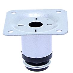 Picior sofa Arion rotund reglabil din otel H50xD30, satinat