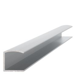 Profil din aluminiu (inox) pentru usi tip U 2.5ml