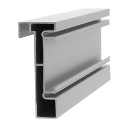 Profil din aluminiu pentru cadru usa superior-inferior 3ml, sistem KLS100G