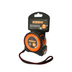 Ruleta 5mx19mm clasa de precizie II protectie cauciuc 2 blocari // 35117