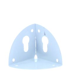 Coltar tridimensional din metal pentru corp suspendat, alb (10 buc)