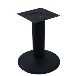 Picior central Goliath din otel cu baza rotunda H720xD168, negru