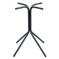 Picior central Quadro din otel cu baza 4 brate H720, negru