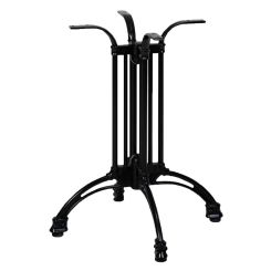 Picior central Spider din aluminiu cu baza 4 brate H710, negru