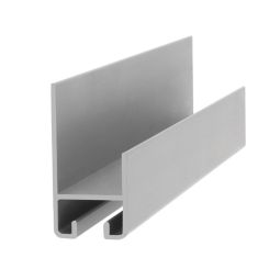 Profil din aluminiu inferior pentru sticla sistem PKM80-001, 3 ml